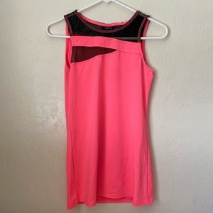 Neon pink sports top